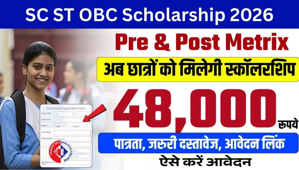 SC ST OBC Scholarship 2026